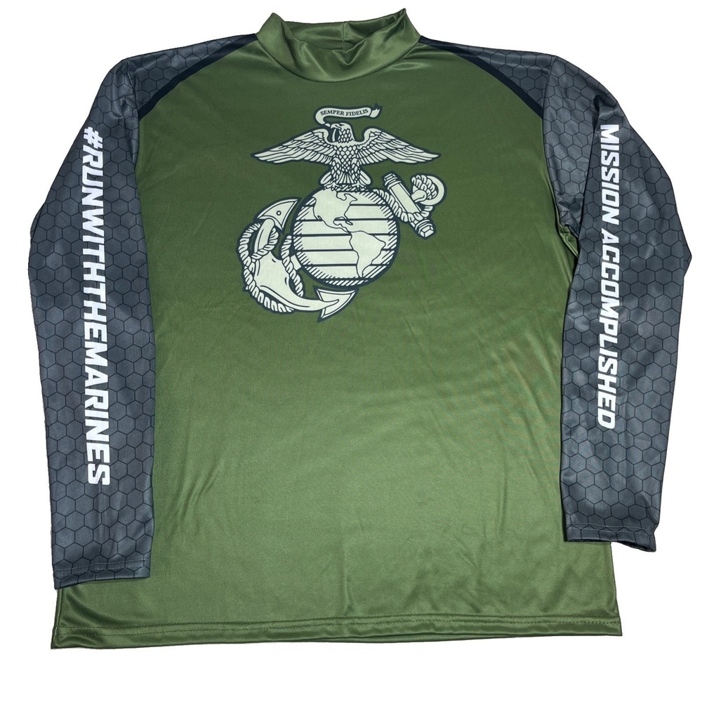Marine Corps Marathon Long Sleeve Shirt XL Semper Fidelis 2023 USMC Mission
